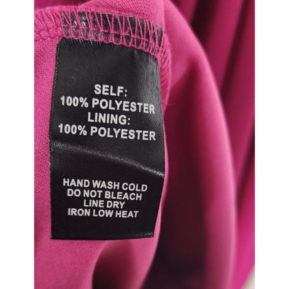 Lulus Women's Sz. S Strappy To Be Here Magenta Lace-Up Maxi Dress - Picture 10 of 10